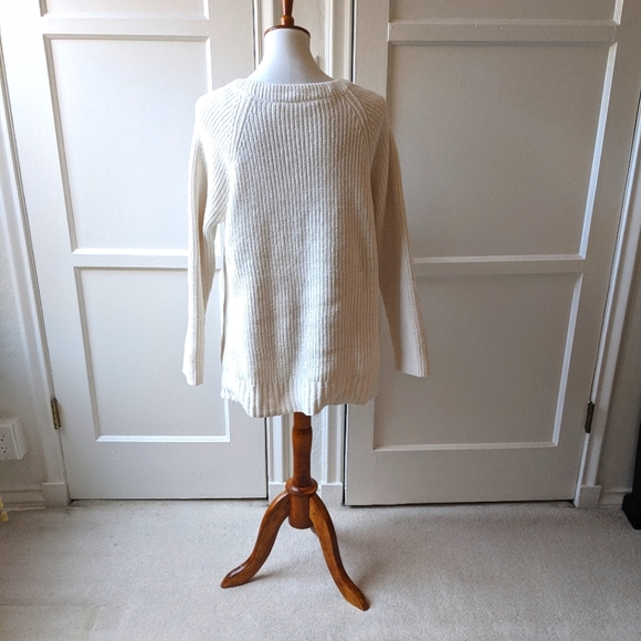 Soft Surroundings cream colored crew neck sweater - Picture 4 of 8